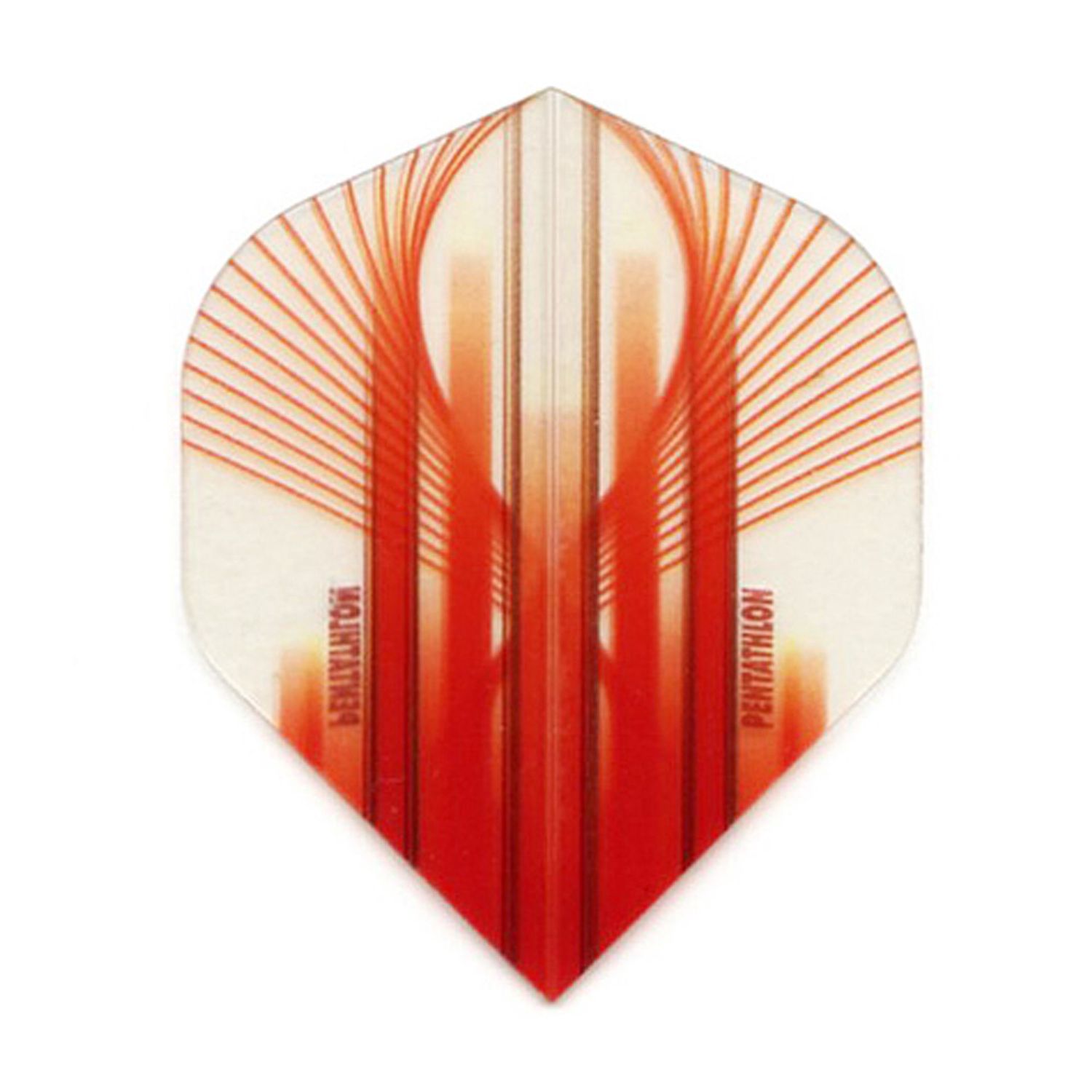 Pentathlon Flights - Standard Translucent Design White/Red