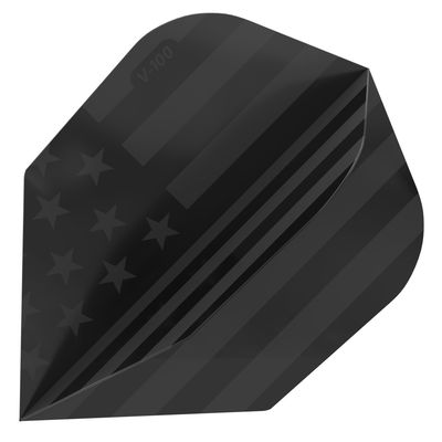 V-100 Dart Flights Standard American Flag Black Traditional