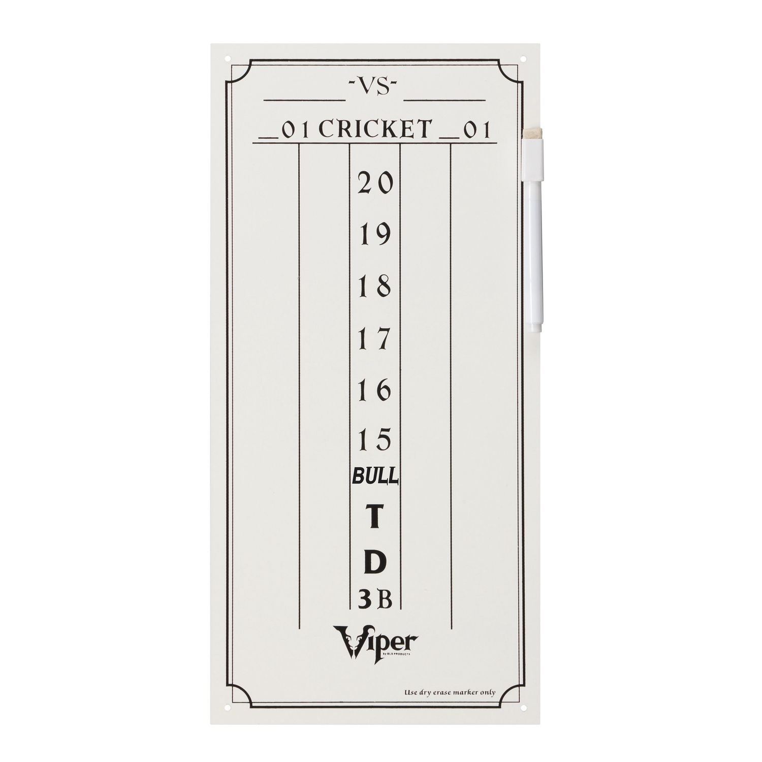 Viper Small Cricket Dry Erase Scoreboard