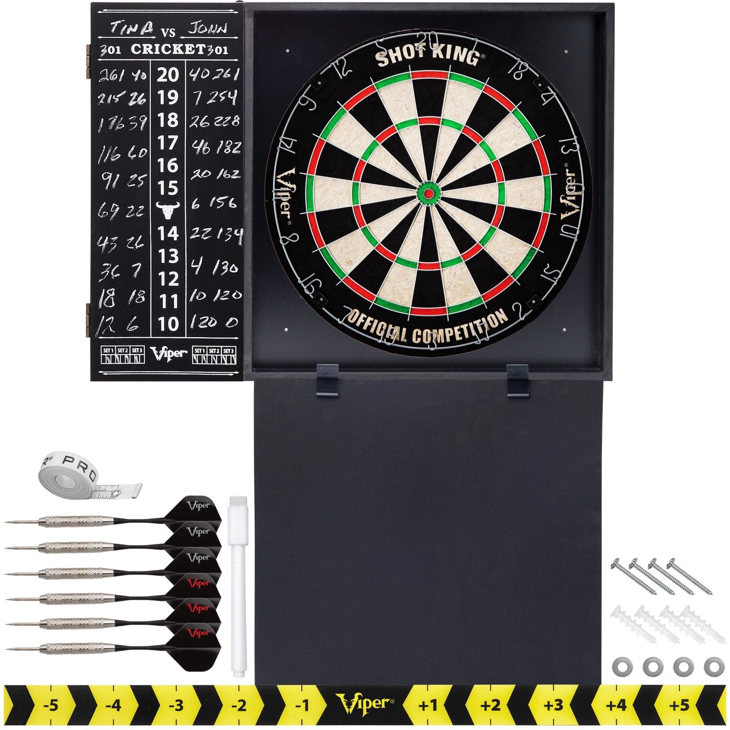 Viper Steadfast Dart Backboard with Shot King Sisal Board