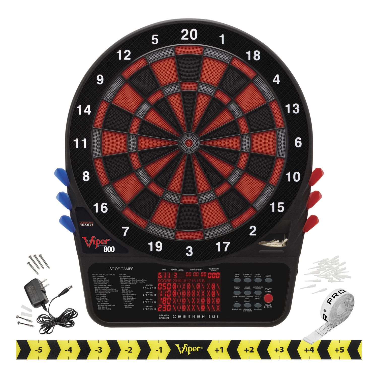 Viper 800 Electronic Dartboard, 15.5" Regulation Target