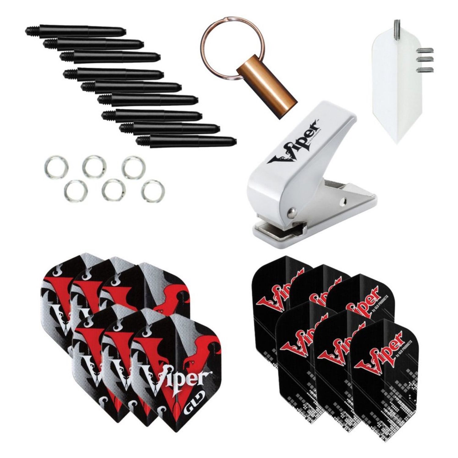 Viper Dart Accessory: Universal Dart Flight Accessory Kit (Steel and Soft Tip Darts)