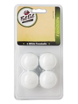 Fat Cat White Foosballs - Set of 4