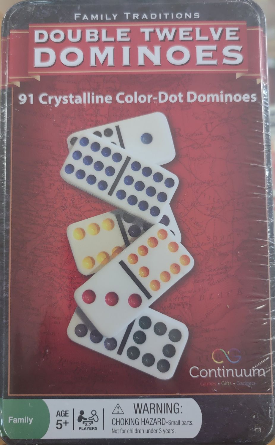 Family Traditional Double 12 Dominoes