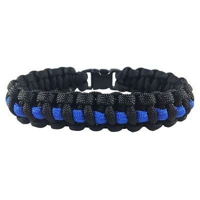 Paracord Survival Thin Blue Line Bracelet Small