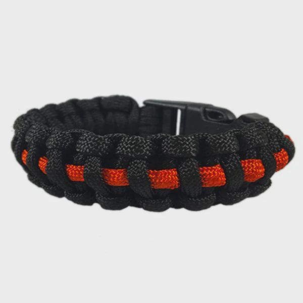 Paracord Survival Thin Red Line Bracelet Small