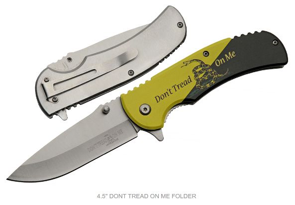 Knife 127 Yellow/Black Gadsden