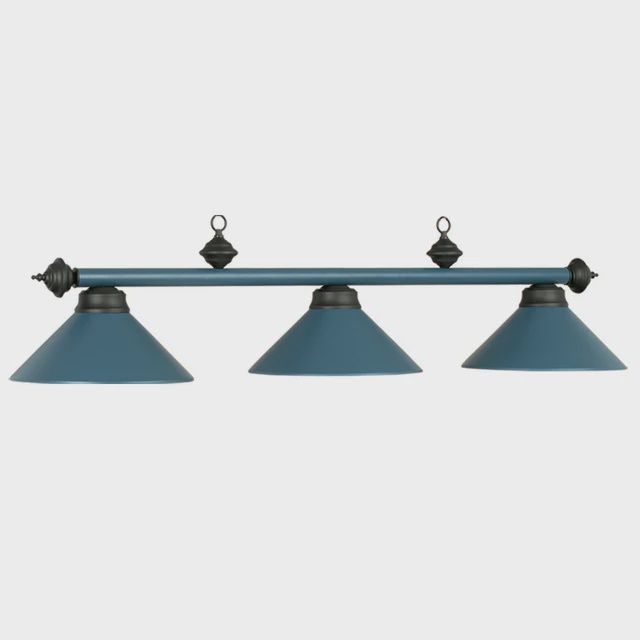 54" 3LT BILLIARD LIGHT- MATTE BLUE/BLK