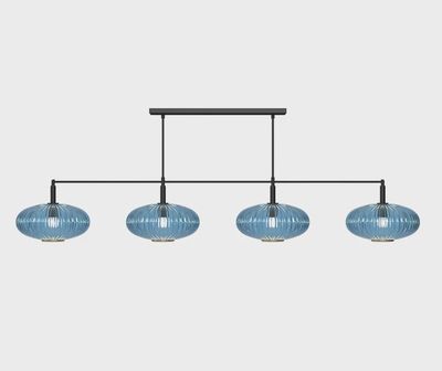 PROHIBITION-66" 4LT BILLIARD LIGHT BLACK/BLUE