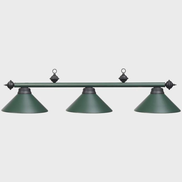 54" 3LT BILLIARD LIGHT- MATTE GREEN/BLK
