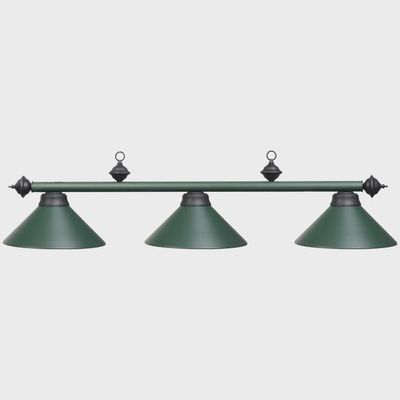 54" 3LT BILLIARD LIGHT- MATTE GREEN/BLK
