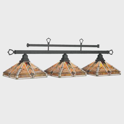 MELBOURNE-3 LT BILLIARD LIGHT-MATTE BLACK