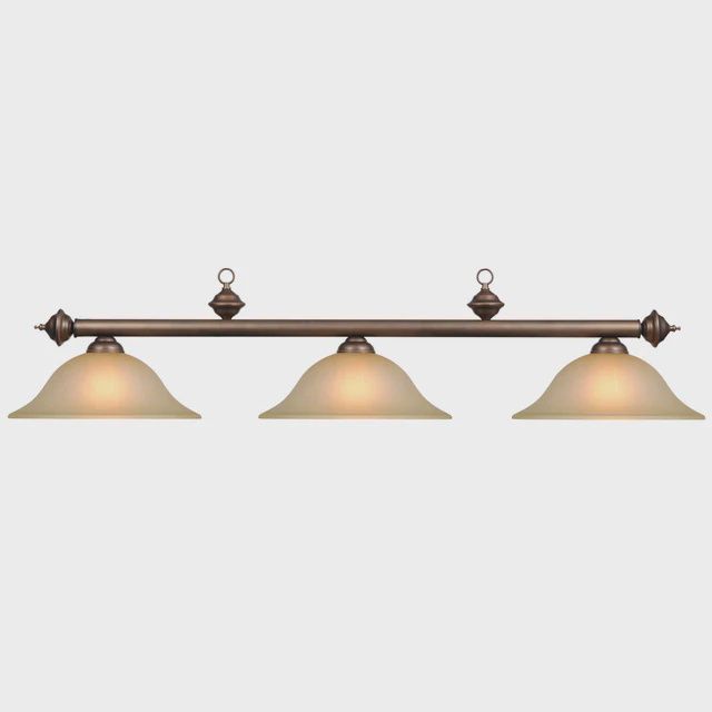 59"-3 LT BILLIARD LIGHT - RG360 OIL RUBBED BRONZE