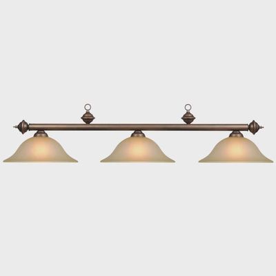59"-3 LT BILLIARD LIGHT - RG360 OIL RUBBED BRONZE