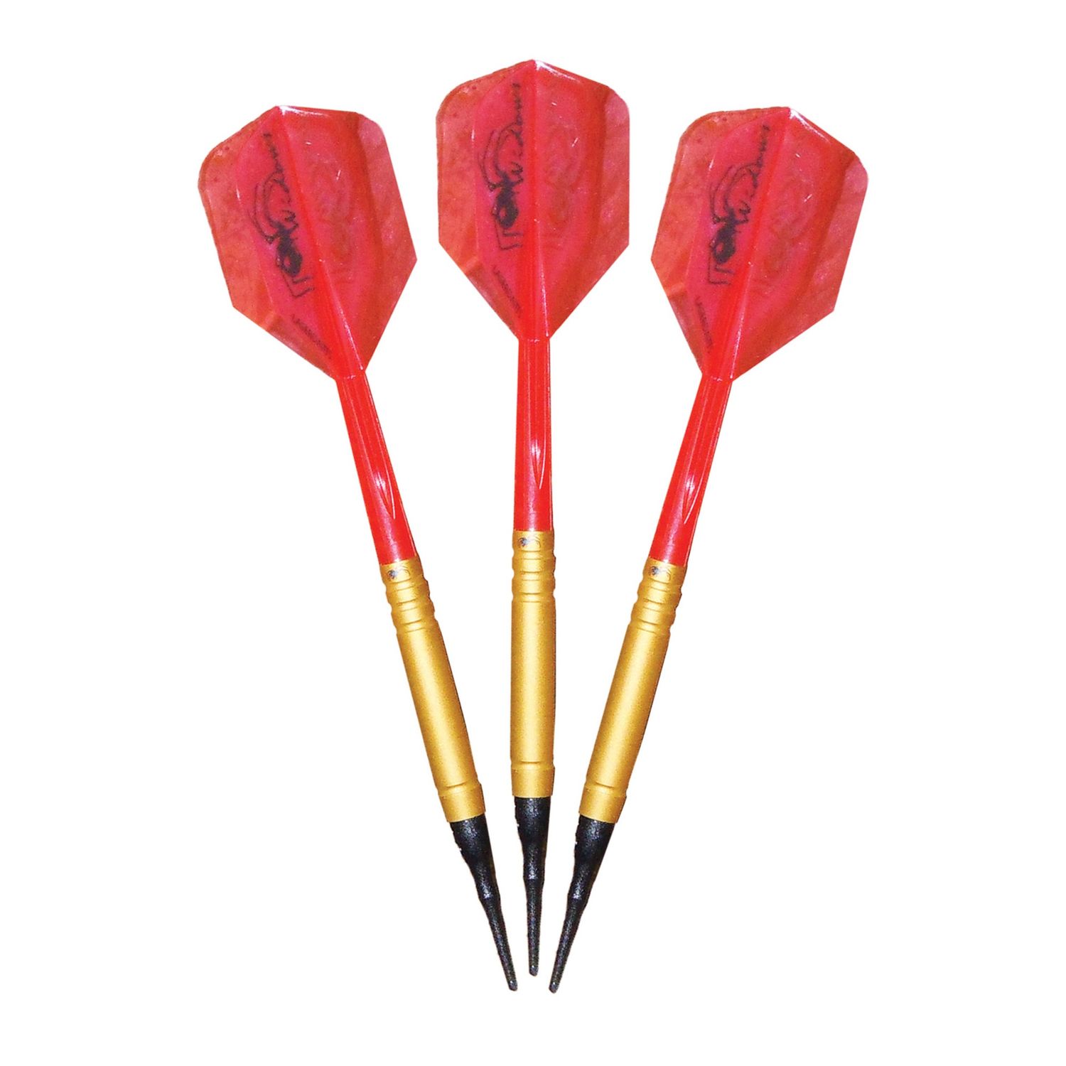 Laserdarts Gold Widows 90% Tungsten Smooth Soft Tip Darts 18 Grams