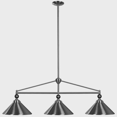 EMPIRE-54" 3LT BILLIARD LIGHT- STAINLESS