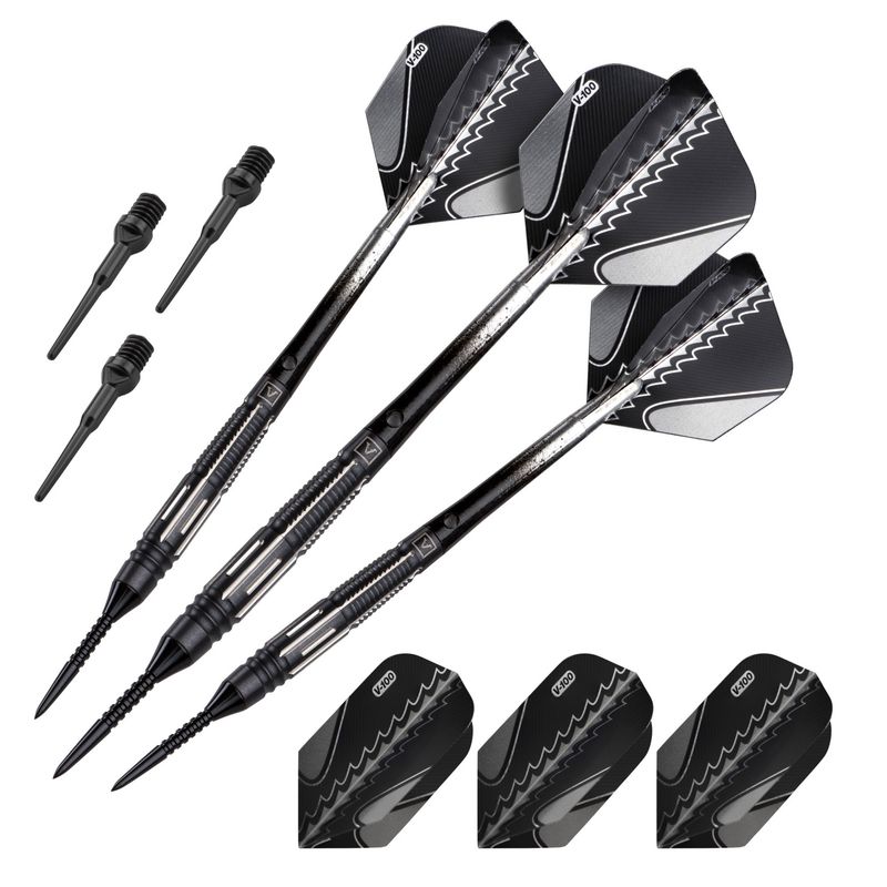 Laserdarts Black Widows 90% Tungsten Soft Tip Darts 20 Grams
