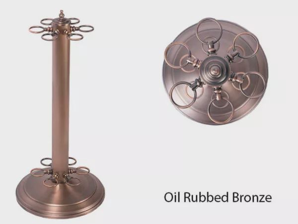 Round Metal Floor Rac, Material: Oil Rubbed Bronze