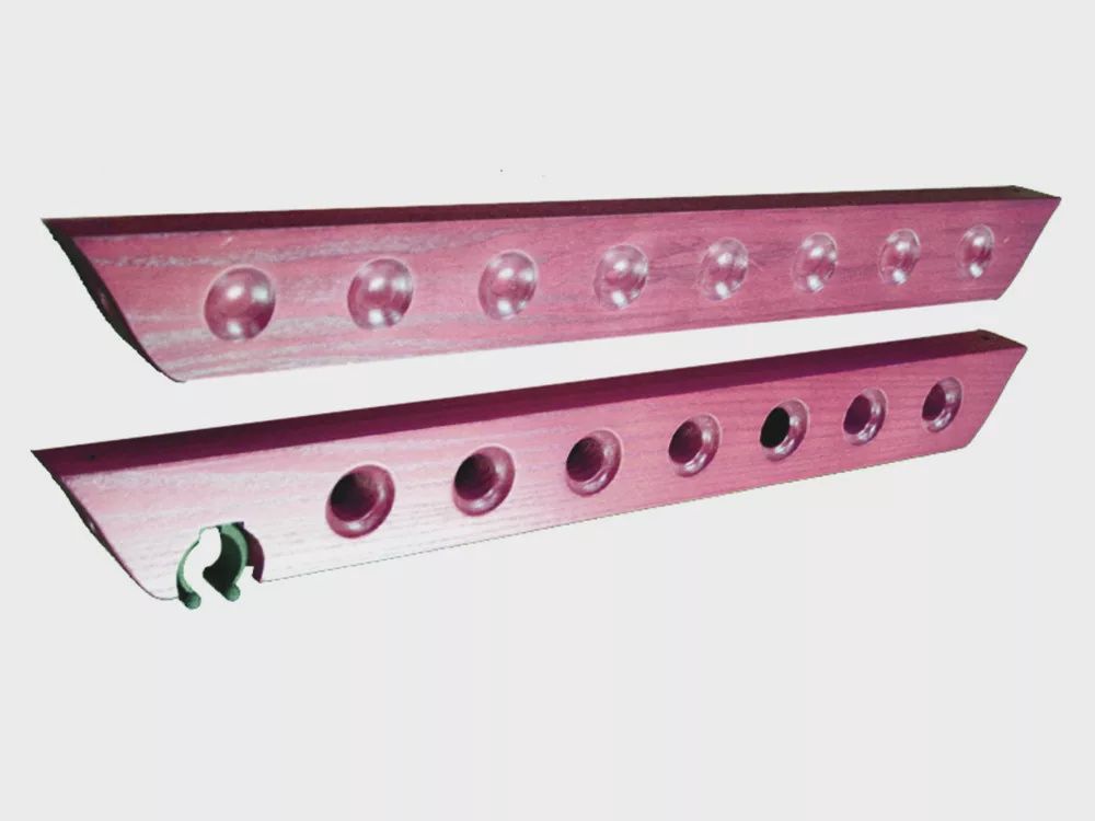 2 Piece Wooden Wall Rack