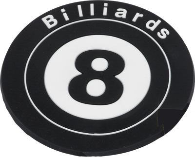 8-Ball Rubber Coaster