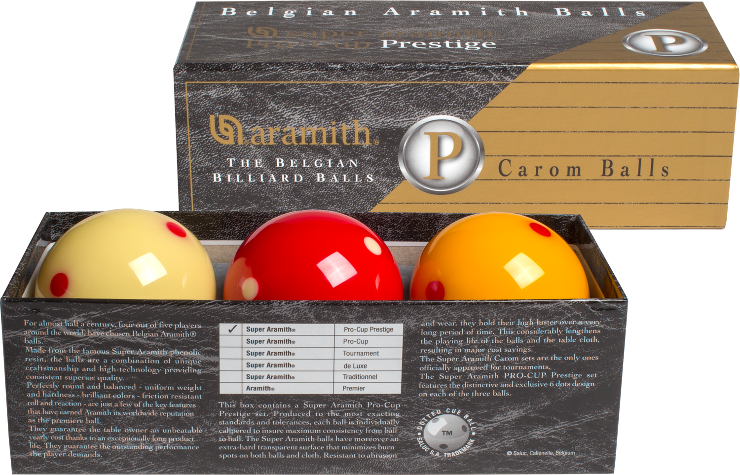 Super Aramith Pro-Cup Prestige Carom Set