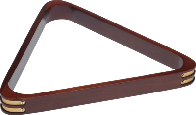 Wooden w/ Brass Corners Triangle Rack