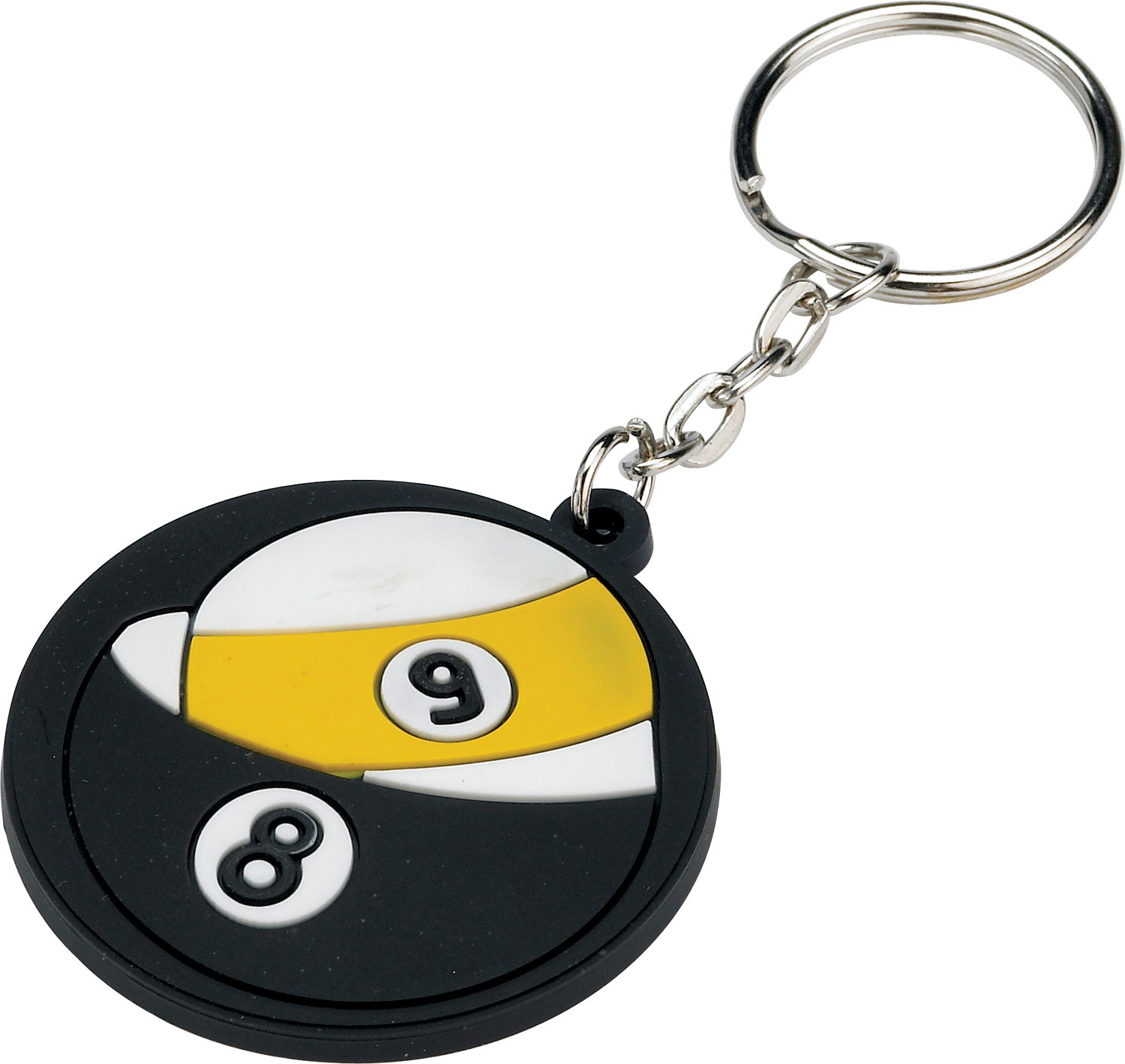 8/ 9 Ball Rubber Keychain