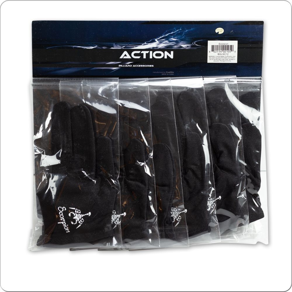 Scorpion Glove - Logo - Bridge Hand Left - Card of 12