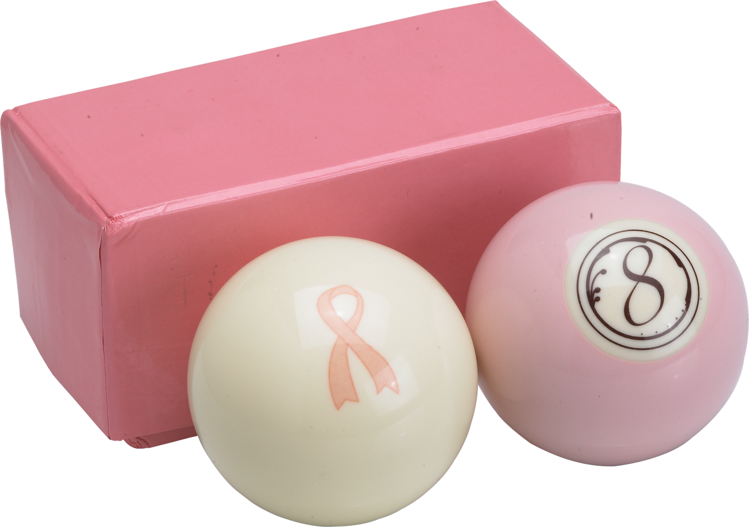 Pink Ribbon Cue &amp; 8-Ball Set