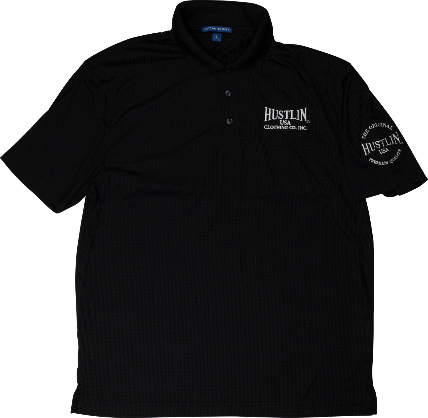 Hustlin USA - Men's Black Polo