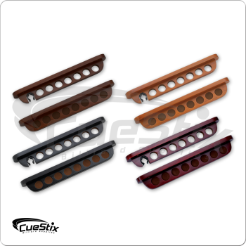 7 Cue Wall Rack w/ Bridge Clip