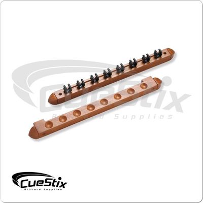 8 Cue Wall Rack w/ Clips