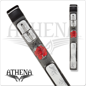 Athena - 2x2 - Red Tribal Rose - Hard Case, Color: Gray with White