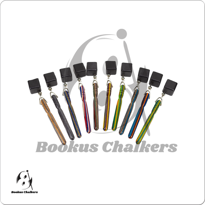 10 Assorted Wooden Chalkers - Square