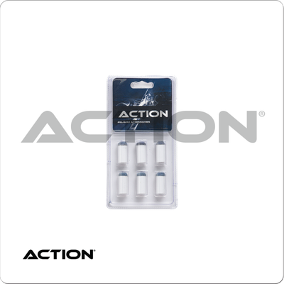 Action  Blue Slip On Tips &amp; Ferrules in Blister Pack of 6
