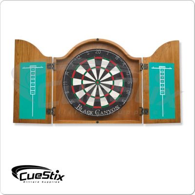 Oak Dart Board Cabinet