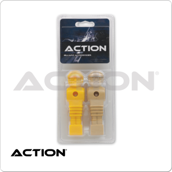 Foosball Men Brown &amp; Yellow - Blister Pack of 2