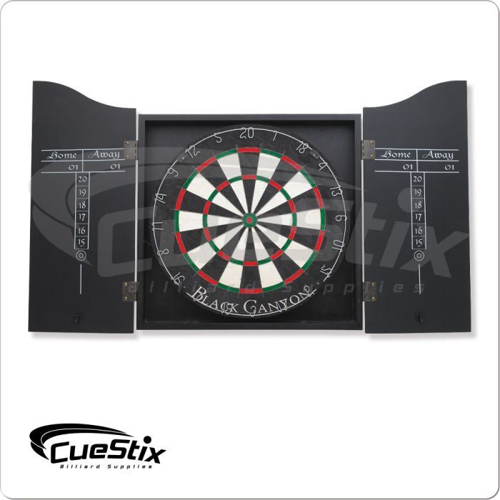 Black MDF Dart Board Cabinet
