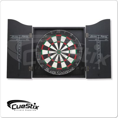 Black MDF Dart Board Cabinet