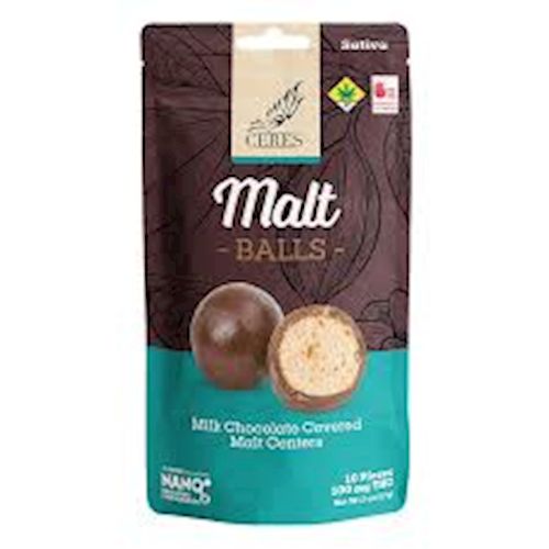 Chocolate Malt Ball SATIVA 10PK - Ceres Chocolate Malt Ball SATIVA 10PK - Ceres