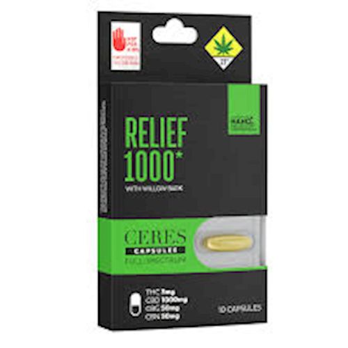 Relief 1000 CBD Capsules - Ceres Relief 1000 CBD Capsules - Ceres