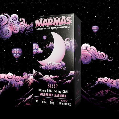 Marmas Wildberry Lavender Gummies CBN:THC 2:110pk - NWCS Marmas Wildberry Lavender Gummies CBN:THC 2:110pk - NWCS