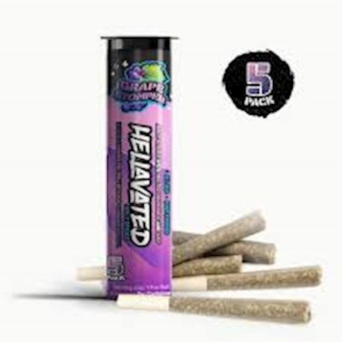 3.75g Infused Joint Grape Stomper Flavored 5PK Juicy Stickz - Hellavated 3.75g Infused Joint Grape Stomper Flavored 5PK Juicy Stickz - Hellavated