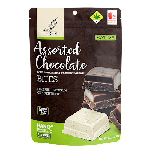 Assorted Chocolate Bites SATIVA 10PK - Ceres
