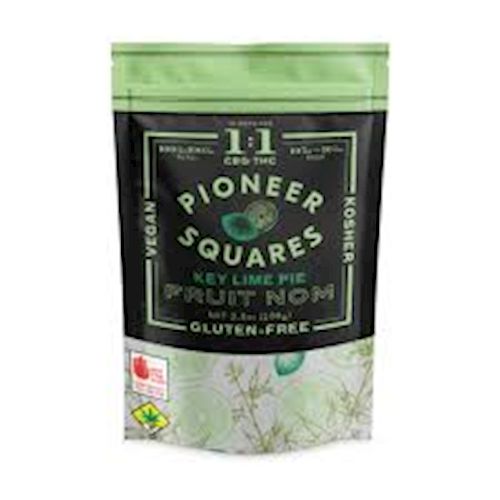 Key Lime Fruit Nom 10-Pack 1:1 CBG:THC 200mg - Pioneer Squares