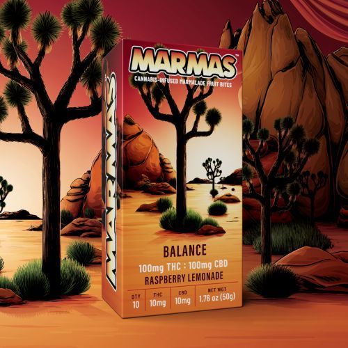 Marmas Raspberry Lemonade Gummies CBD:THC 1:1 200mg 10pk - NWCS Marmas Raspberry Lemonade Gummies CBD:THC 1:1 200mg 10pk - NWCS