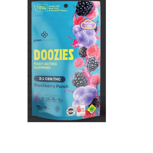 Blackberry Punch 3:1 CHILL 10 Pk (300mg CBN;100mg THC) - Doozies