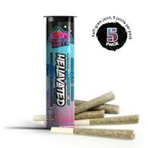 3.75g Infused Joint Raspberry Haze Flavored 5PK Juicy Stickz - Hellavated 3.75g Infused Joint Raspberry Haze Flavored 5PK Juicy Stickz - Hellavated
