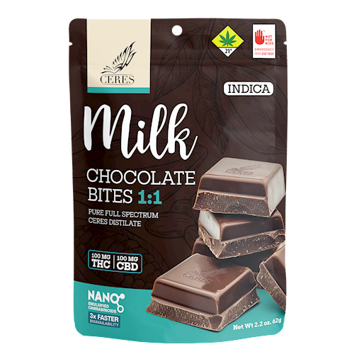 Milk Chocolate Bites INDICA 10PK - Ceres