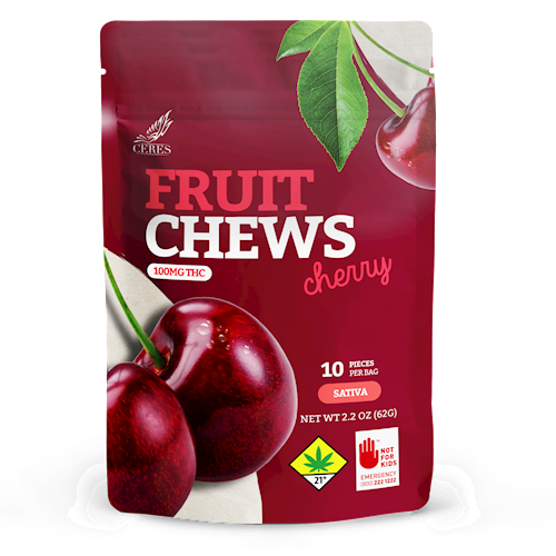 Cherry Fruit Chew SATIVA 10PK - Ceres